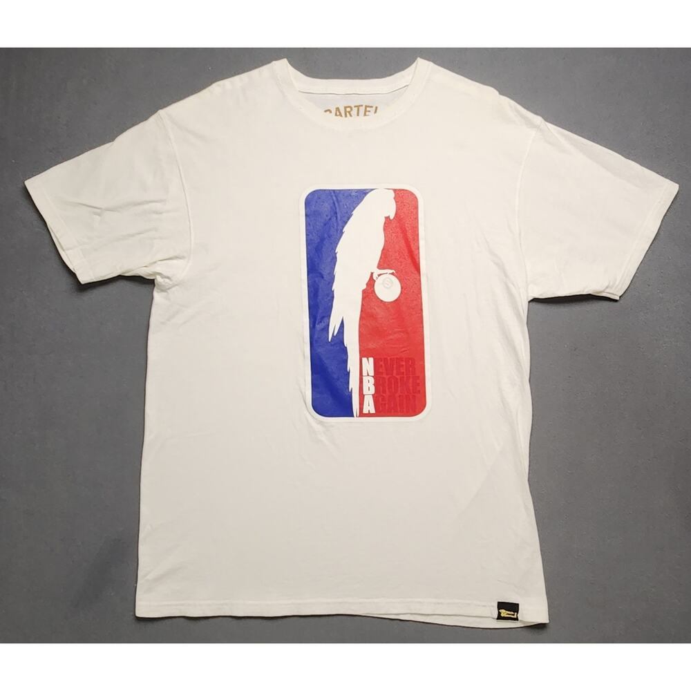 Cartel Life Major League Ballers Worldwide Syndicate Graphic Parrot Shirt Large‎